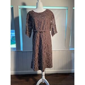 Vintage Martha Manning Original Women's Lace Dress Size Large (See Measurements)